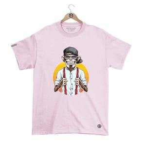 Camiseta Mafiaclub Gola Redonda Estampa MONKEY ll Streetwear fio 30.1 Penteado