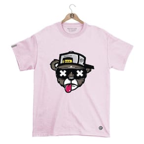 Camiseta Mafiaclub Gola Redonda Estampa URSO l Streetwear fio 30.1 Penteado