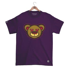 Camiseta Máfiaclub Gola Redonda Estampa URSO XX Streetwear fio 30.1 Penteado.