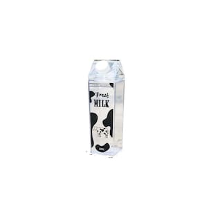 Garrafa Squeeze Em Formato De Caixa De Leite 500 Ml