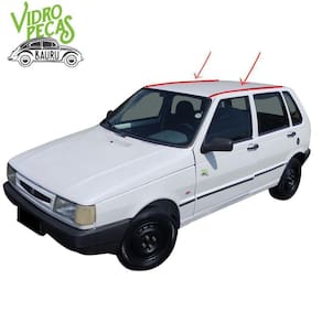 Par Pingadeira Borracha Friso Calha Teto Fiat Uno Até 2004