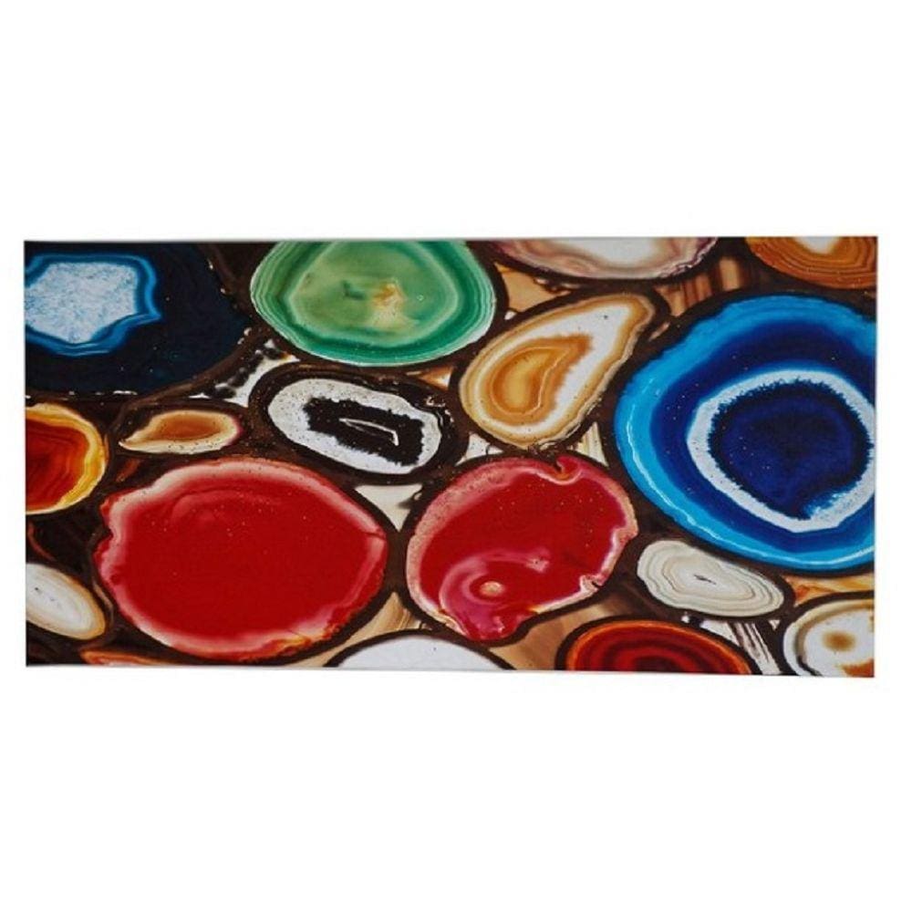 Quadro Retangular de Pedra Ágata 30x60 Cm