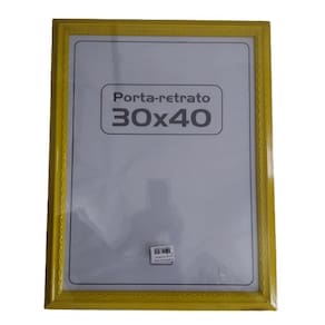 Quadro retrato de parede 30x40 amarelo