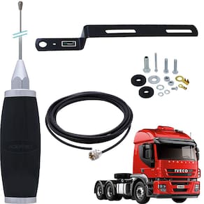 Antena Px Maria Mole Inox 2,7m Cabo 5,5m Iveco Stralis Parafusos Anti-furto