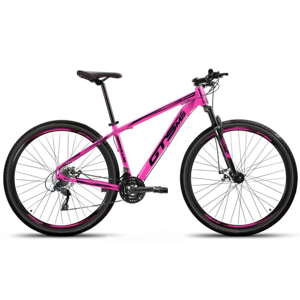 Bicicleta Gts Pro M5 Intense Aro 29 Susp. Dianteira 24 Marchas - Rosa