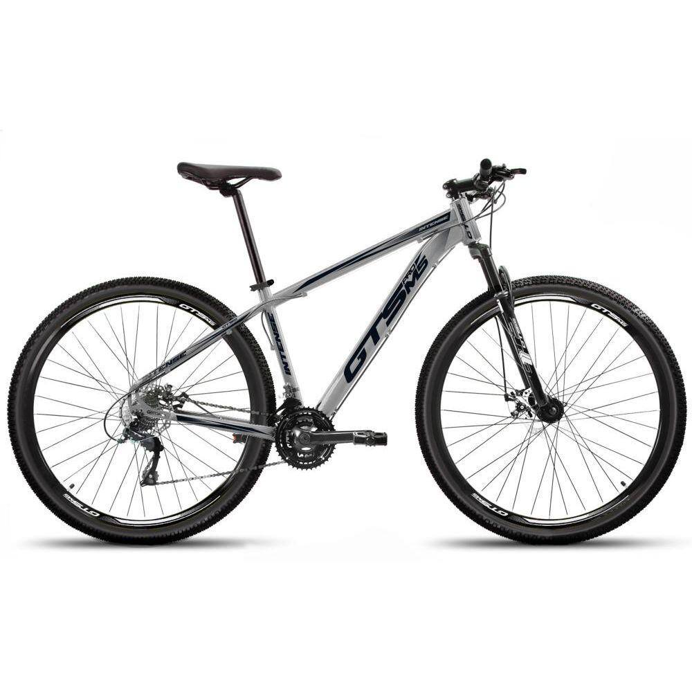 Bicicleta Gts Pro M5 Intense Aro 29 Susp. Dianteira 24 Marchas - Cinza