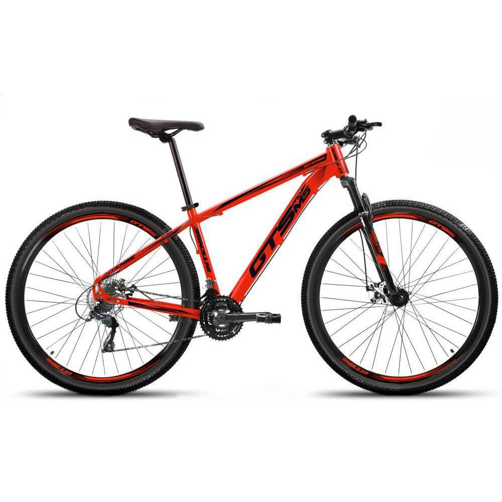Bicicleta Gts Pro M5 Intense Aro 29 Susp. Dianteira 24 Marchas - Vermelho