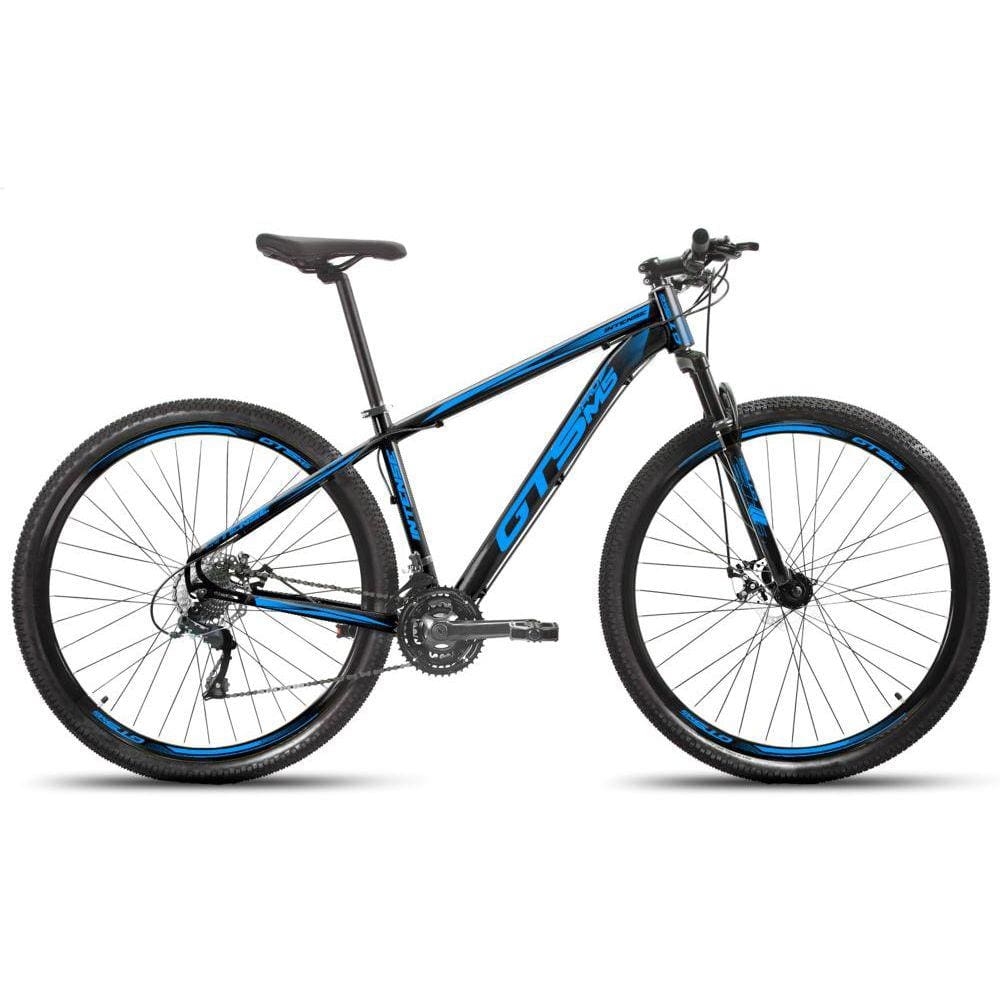 Bicicleta Gts Pro M5 Intense Aro 29 Susp. Dianteira 21 Marchas - Azul/preto