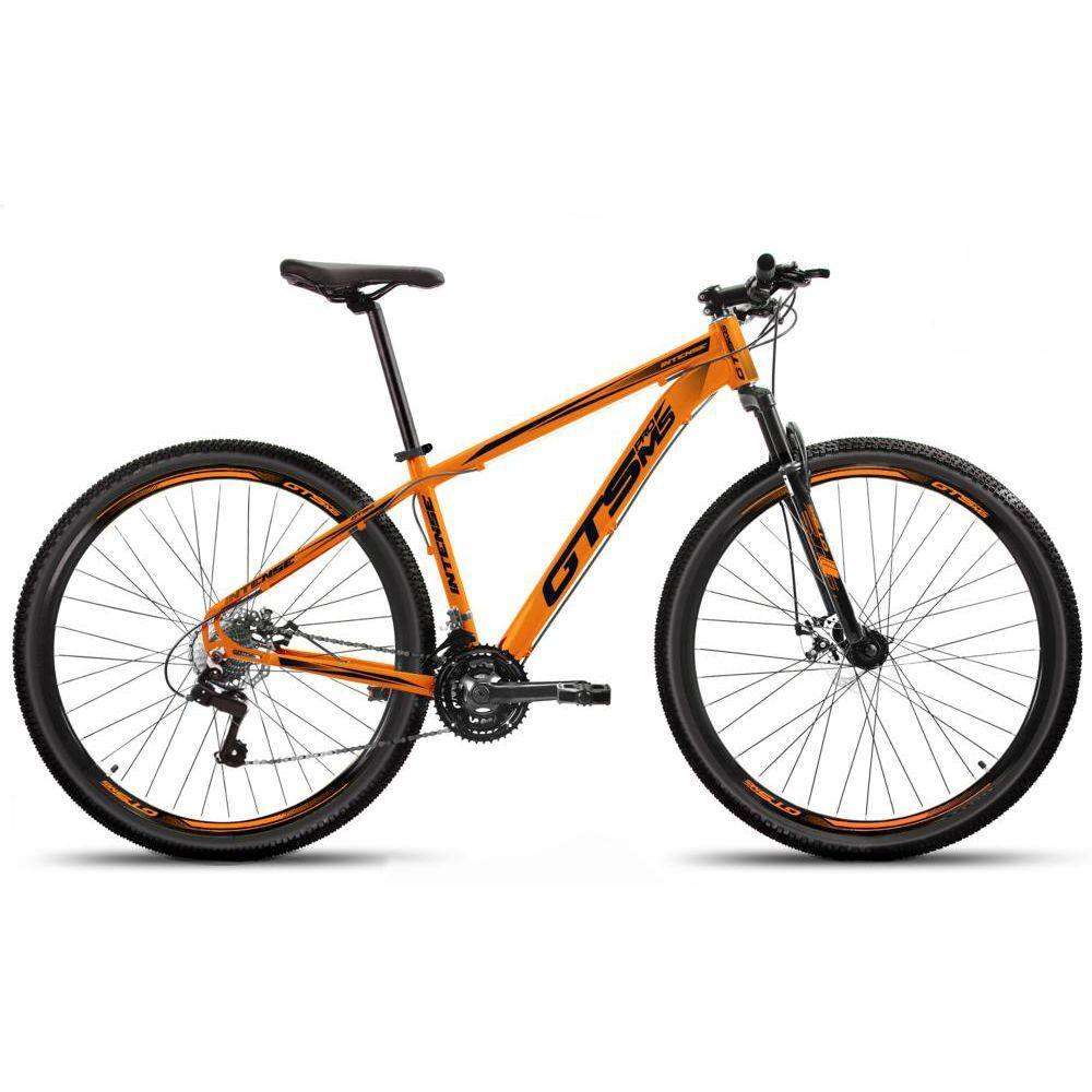 Bicicleta Gts Pro M5 Intense Aro 29 Susp. Dianteira 21 Marchas - Laranja/preto