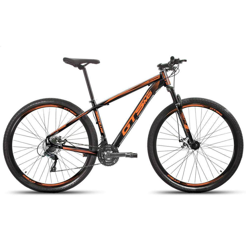 Bicicleta Gts Pro M5 Intense T19 Aro 29 Susp. Dianteira 27 Marchas - Laranja/preto