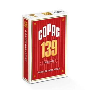 Baralho 139 Tradicional Vermelho Naipe Convencional Copag