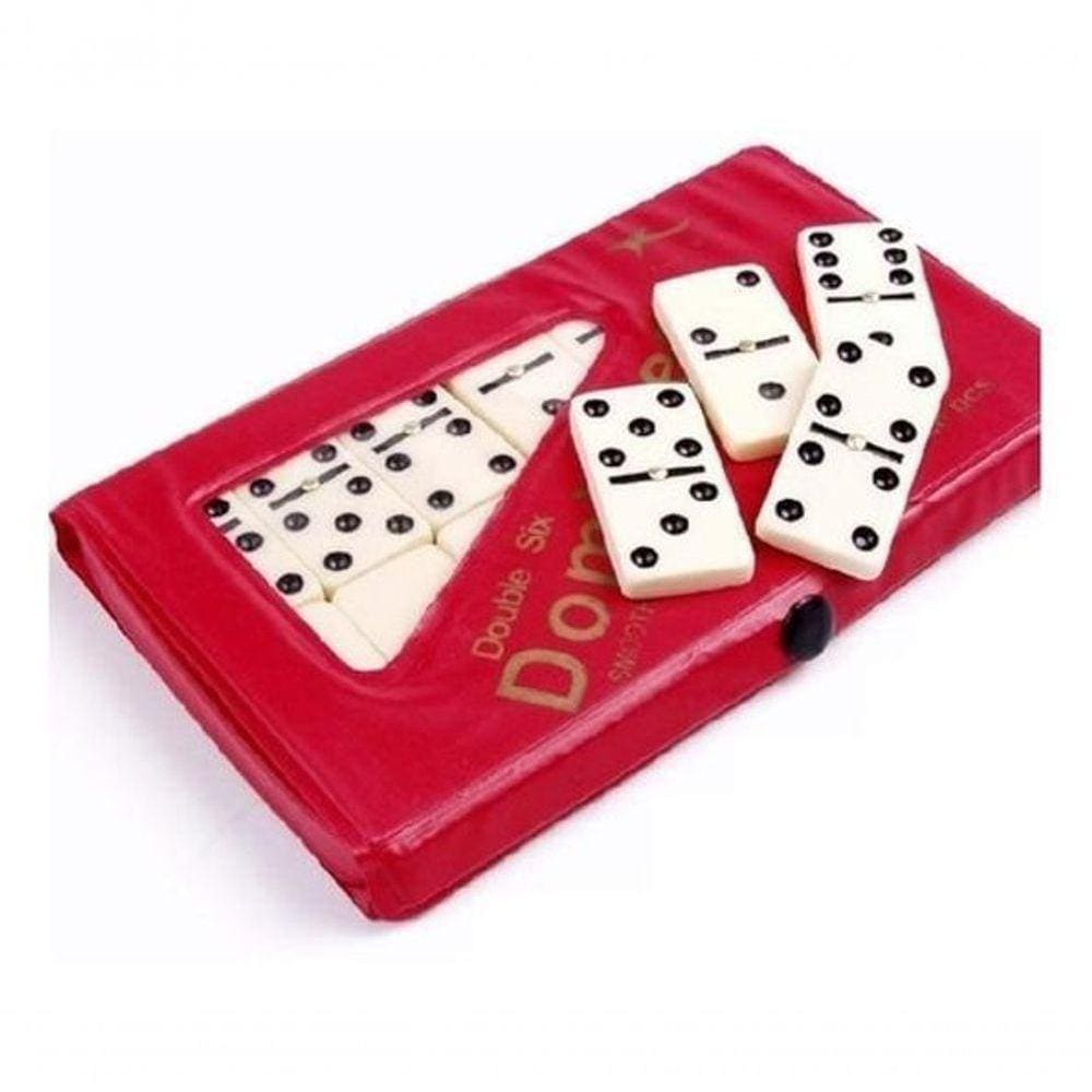 Jogo De Domino Profissional Grosso Osso C/28 Pecas Colorido