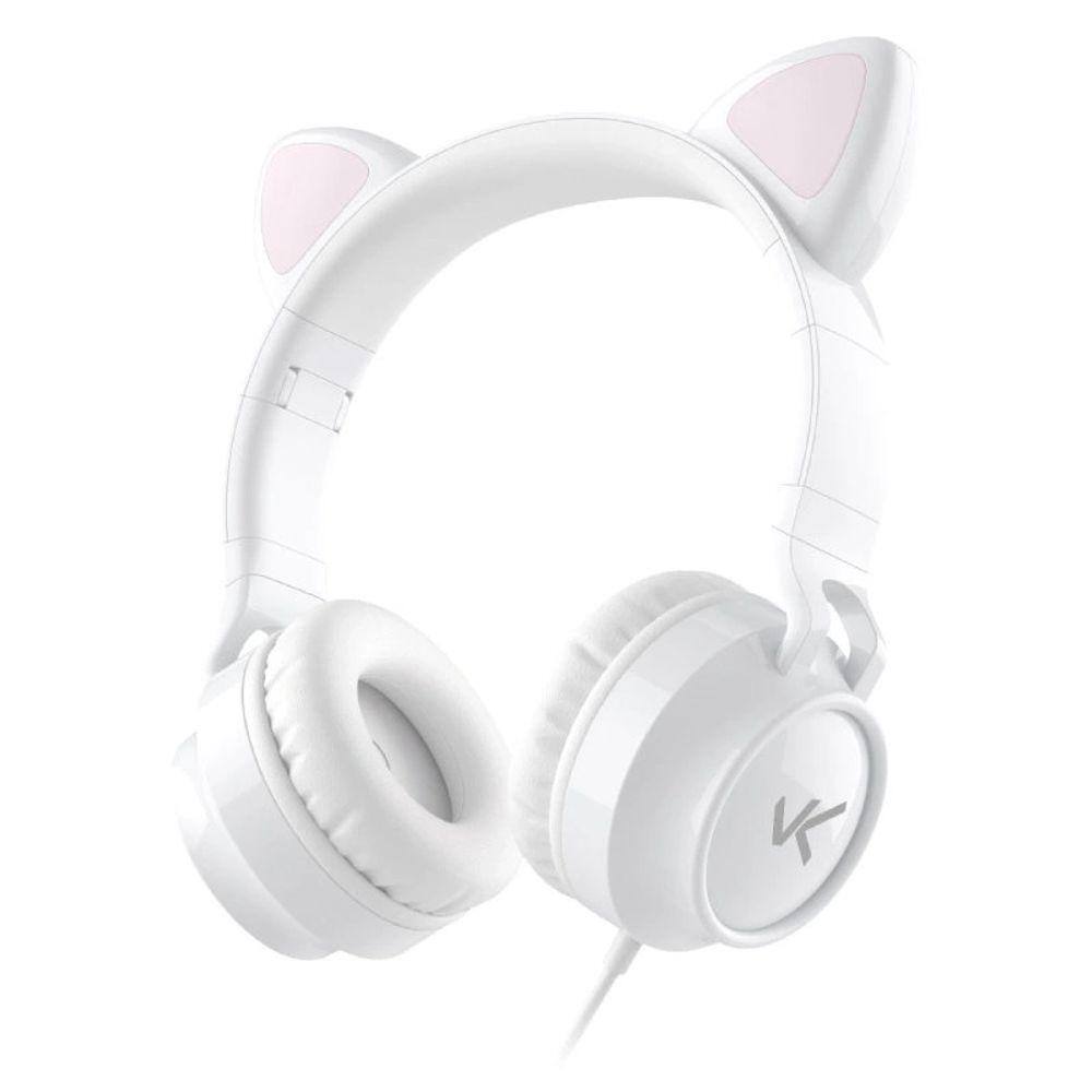 Headphone Headset Gatinho Orelha De Gato Com Led Fone De Ouvido Lt30 (Azul)