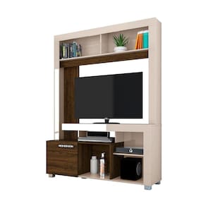 Estante Home Silvana Tv Até 50 Off White Savana Qualé Qualé
