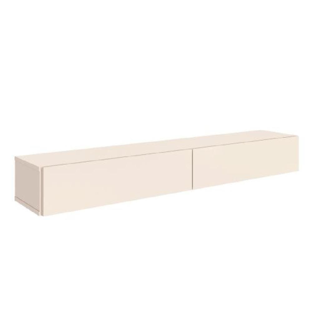 Rack Suspenso para Painel ou TV até 75 Polegadas 2 Portas 1,60m Off White EDN