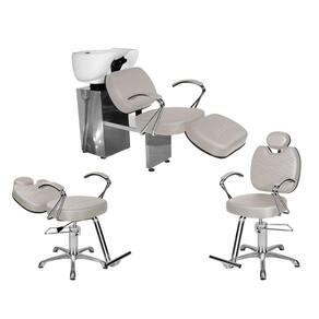 Kit Salão Topázio 1 Fixa + 1 Recl Base Estrela + Lavatório C/Ap BrancoFac