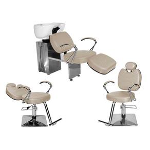 Kit Salão Topázio 1 Fixa + 1 Recl Base Quadrada + Lavatório C/Ap BrancoPér