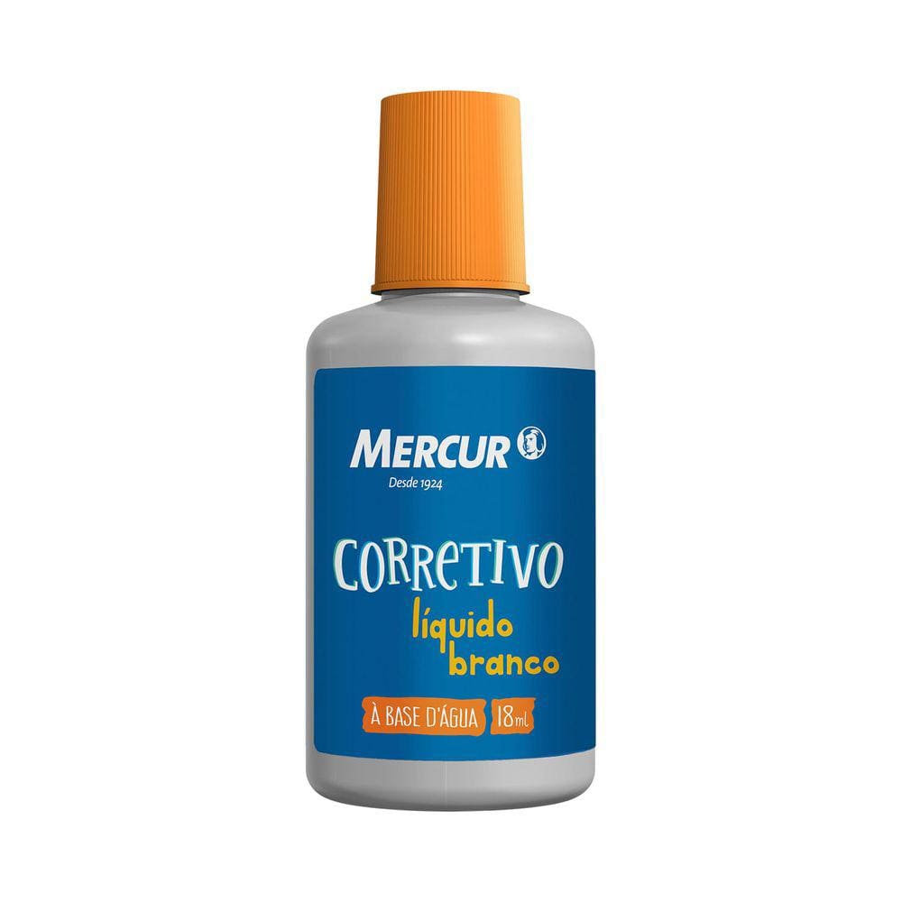 Corretivo Líquido Mercur Base de Água Branco 18ml