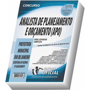Apostila Prefeitura do Rio de Janeiro - RJ - Analista de Planejamento e Orçamento (APO)
