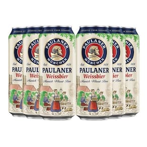 Cerveja Alemã Paulaner Weissbier Lata 500Ml  6 Latas