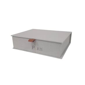 Caixa Decorativa em MDF com Revestimento em Linho 24,5cm 16066 Mart