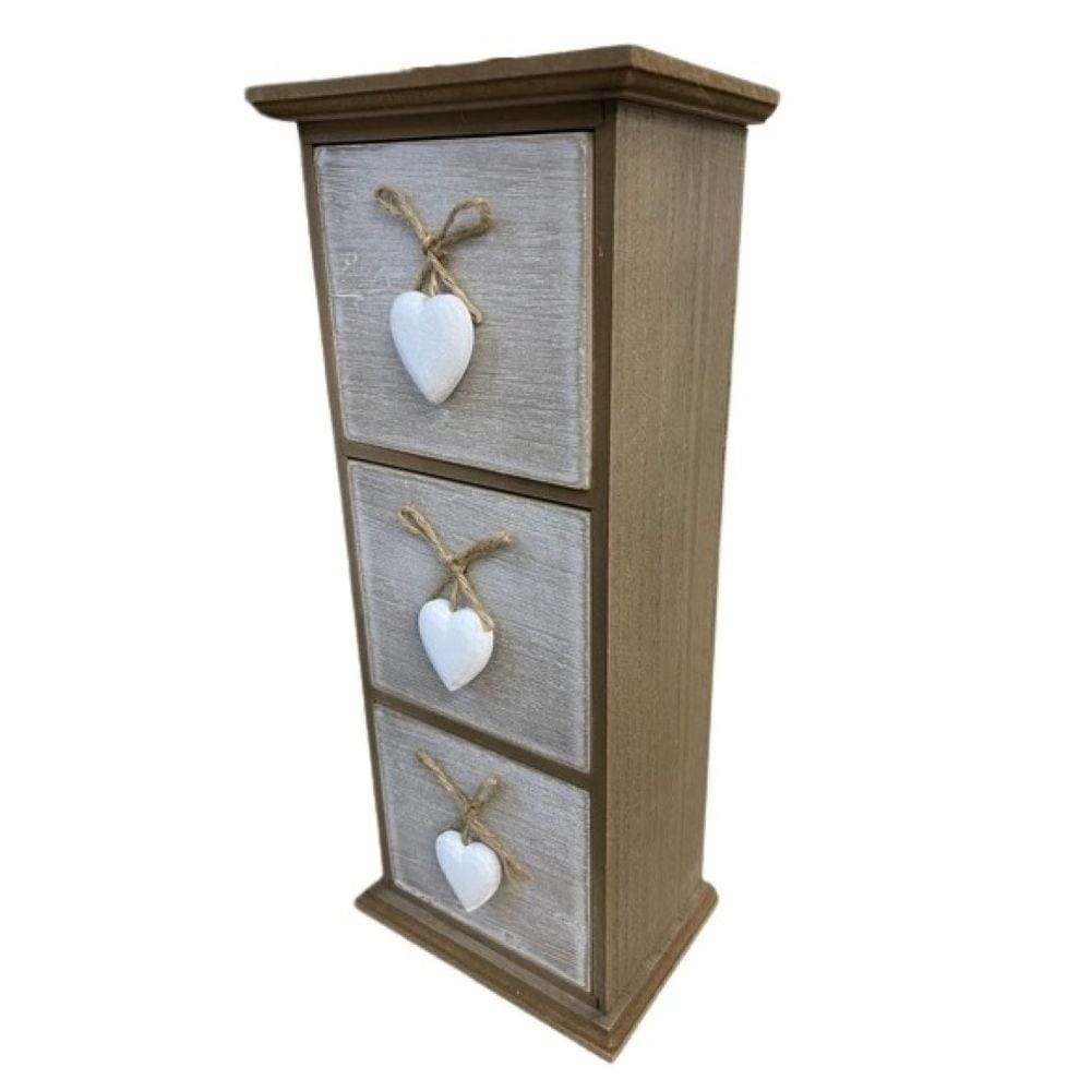 Porta Joias/Bijuterias Organizador com 3 Gavetas em MDF