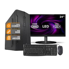 Computador Completo i7 6Ger 8Gb SSD480Gb Monit24