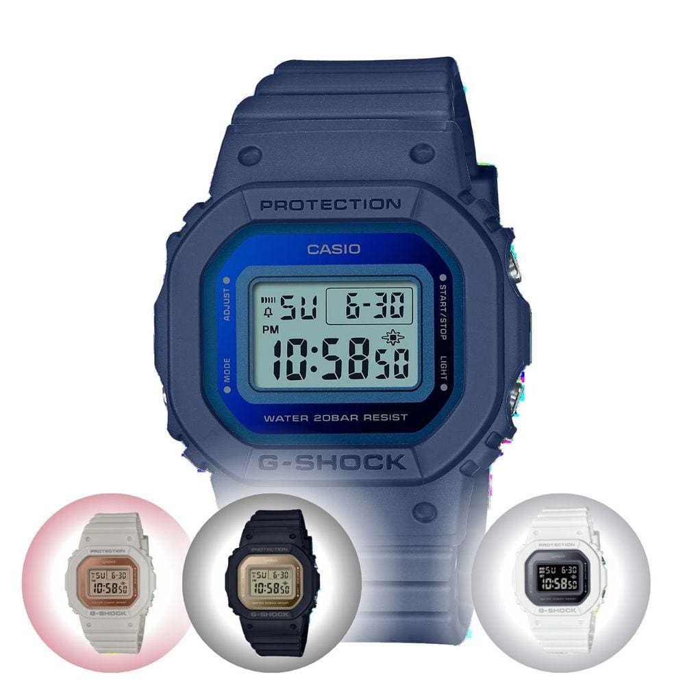 Relógio Esportivo Casual Feminino Preto Azul Branco Cinza Prova D Água 200 Metros Digital GMD-S5600