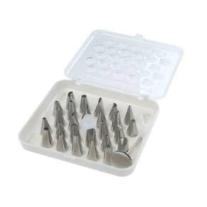 Kit De Bicos Confeiteiro Completo 28 Peças Com Suporte Rosas