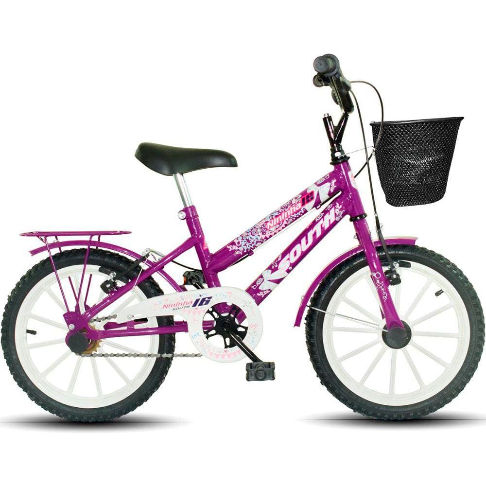Bicicleta South Bike Nininha Aro 16 Rígida 1 Marcha - Violeta