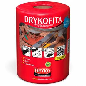 Drykofita Asfáltica Multiuso Autoadesiva Alumínio 20Cm X 10M Dryko - Fita20