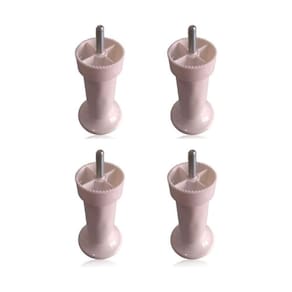 Pe Para Cama Box 13cm Branco Kit 4 Pcs 2150-1 Indart