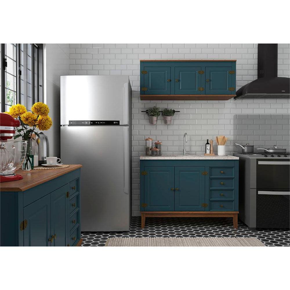 Cozinha Modulada 2 peças - Azul Petróleo