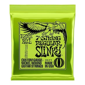 Cordas 010 Guitarra 7 Cordas Ernie Ball Regular Slinky
