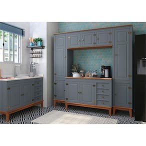 Cozinha Modulada 5 peças - Cinza
