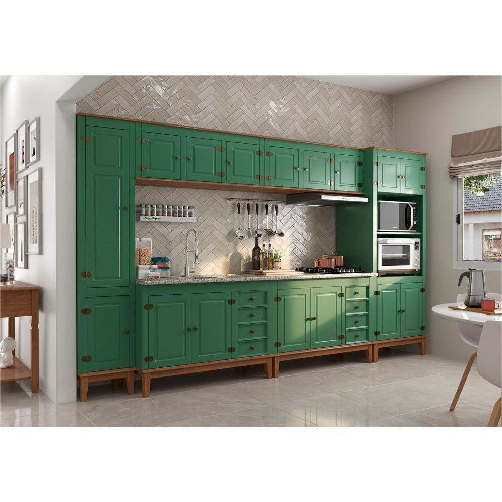Cozinha Modulada 6 peças - Verde