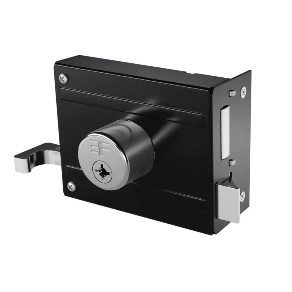 Fechadura Sobrepor Preta Com Chave Tetra