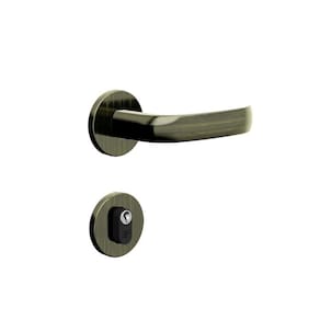 Fechadura Externa 720 Roseta Redonda - Antique Oxidado