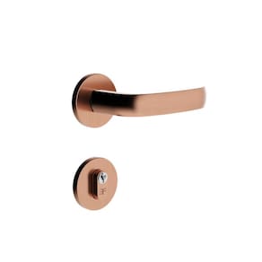 Fechadura Externa 720 Roseta Redonda - Rosé