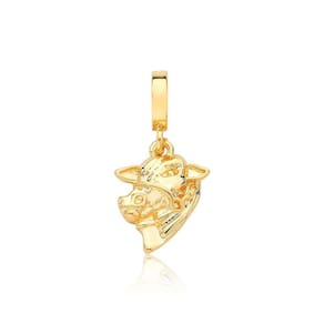 Charm VL Agro Cabeça de Boi Revestido em Ouro