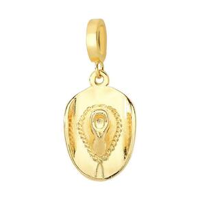 Charm Chapéu Revestido em Ouro