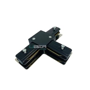 Conector Emenda T Para Trilho Eletrificado - Preto