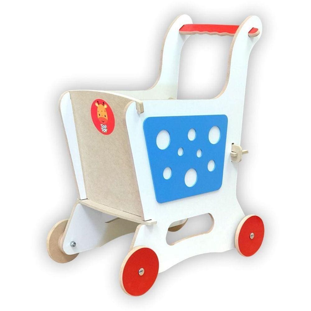 Carrinho Andador Supermercado Azul