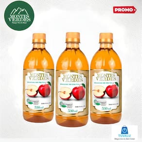 KIT 3 Vinagre De Maçã Orgânico - montes verdes