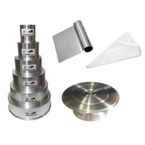 Kit Confeiteiro (6 Formas + Bailarina + Espátula + 1 Saco DescTubularartável)