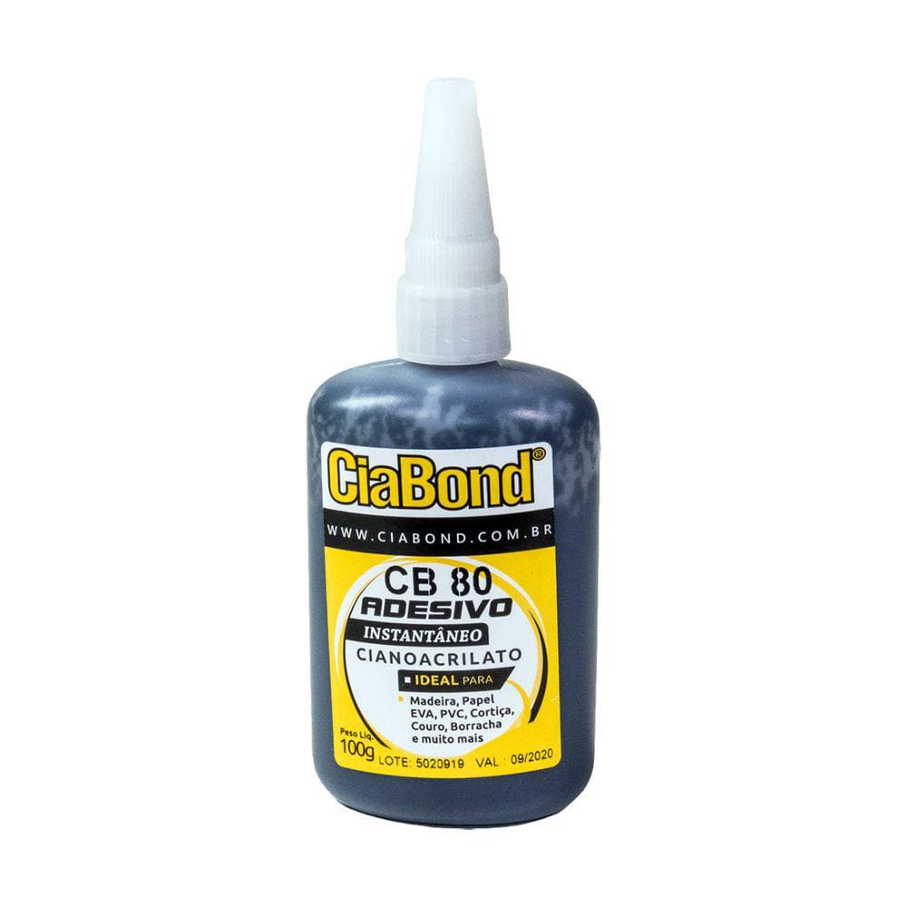 Cola Ciano P/ Alto Falante 100g CB 80 Preta - CiaBond