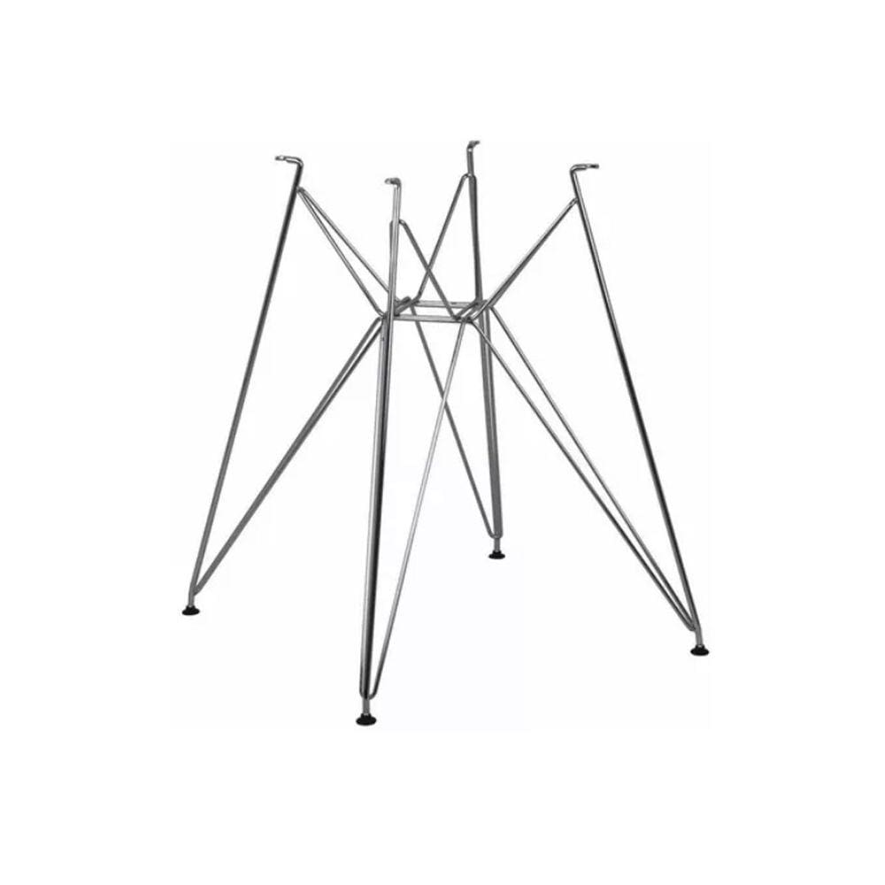 Base de Mesa Eames Eiffel Ferro Torre Cromada de Jantar ou Cozinha