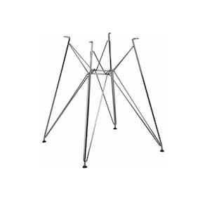 Base de Mesa Eames Eiffel Ferro Torre Cromada de Jantar ou Cozinha