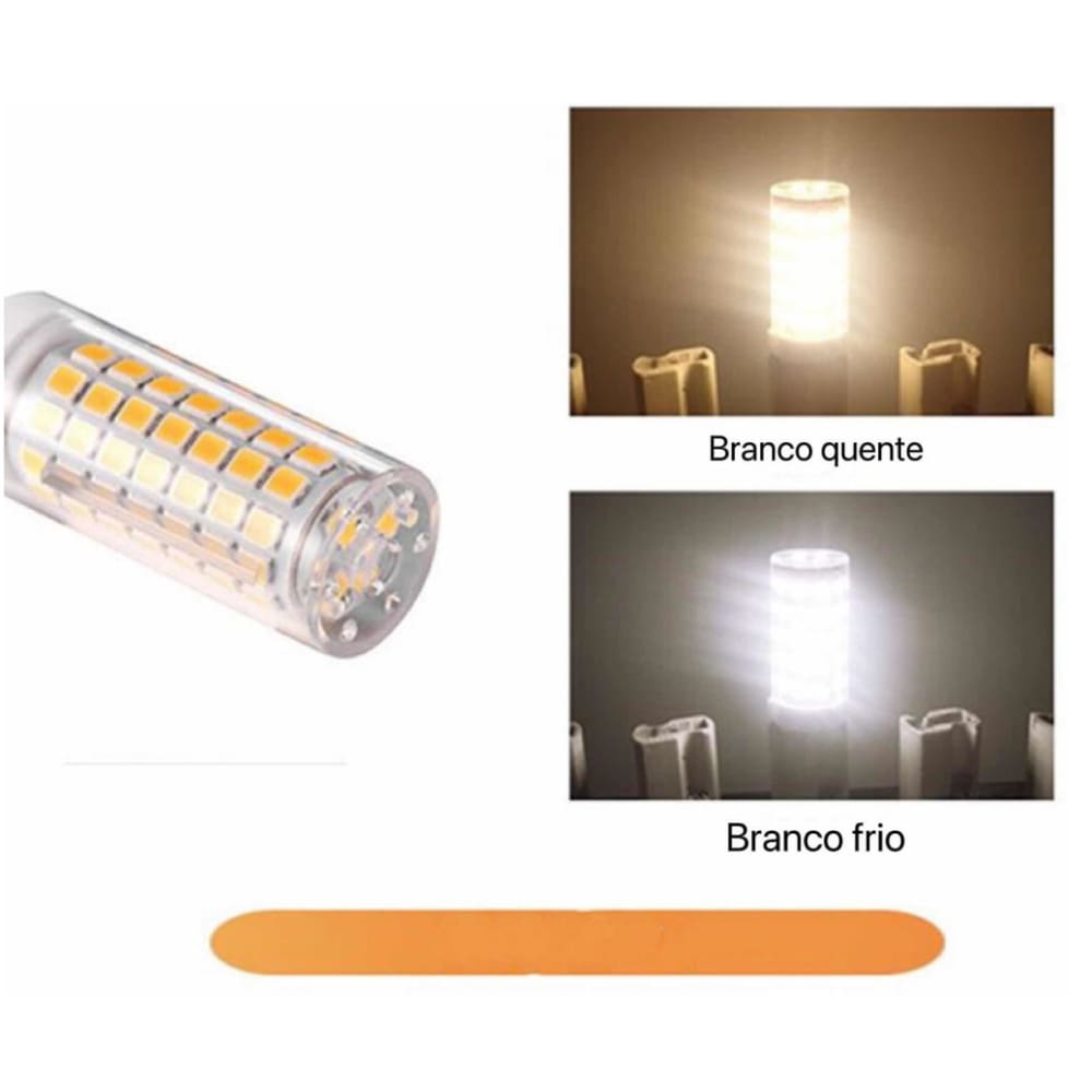 Lampada LED Halopim G9 9W Branco Frio e Amarelo Quente Inmetro