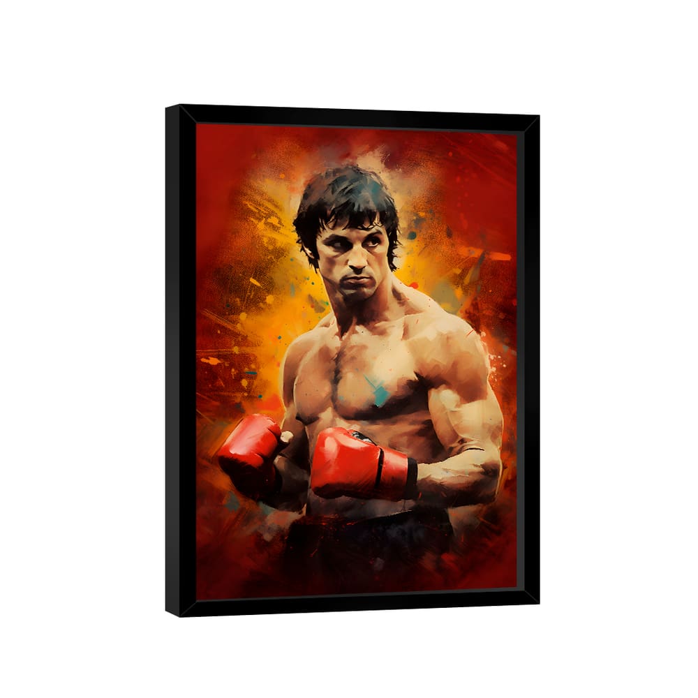 Quadro Rocky Balboa Pintura -- BR ARTES